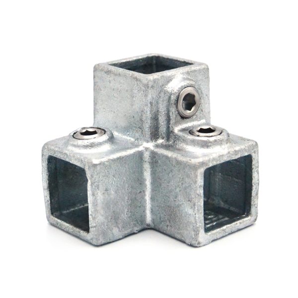 128 Three-Way 90 Degree Elbow Square Fitting 41 128-S25