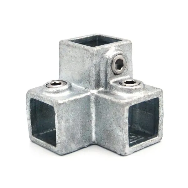 128 Three-Way 90 Degree Elbow Square Fitting 41 128-S25