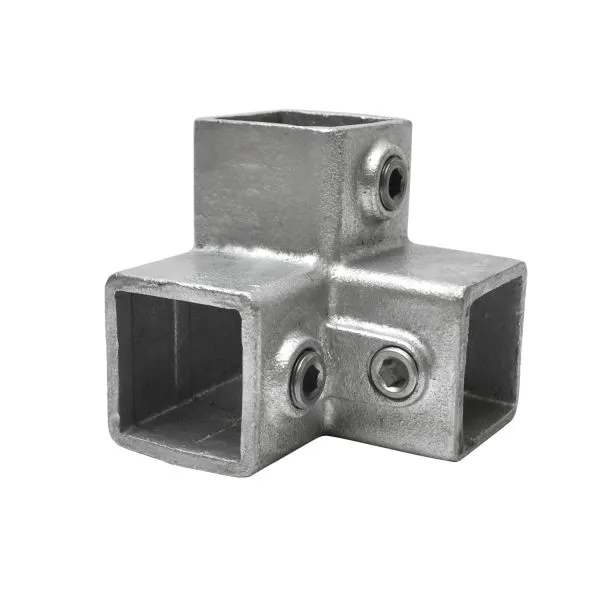 128 Three-Way 90 Degree Elbow Square Fitting 39 128-S40