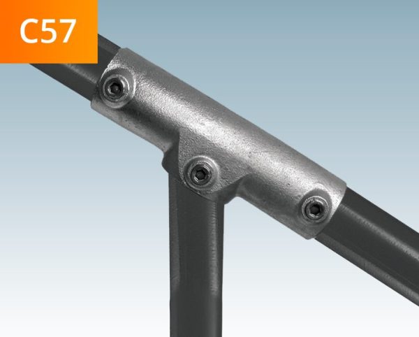 Key Clamp C57 Three Socket Tee 11° to 30° 17 Key Clamp C57 Three Socket Tee 11° to 30°